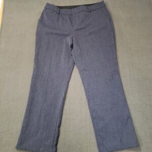 Nine West Barely Bootcut Pants Womens 18 Blue Stretch Dress Trousers